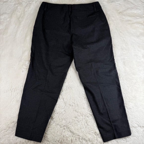Eileen Fisher Women's Wool Blend Tailored Dress Cropped Pants Grey Size 8 - Picture 6 of 7